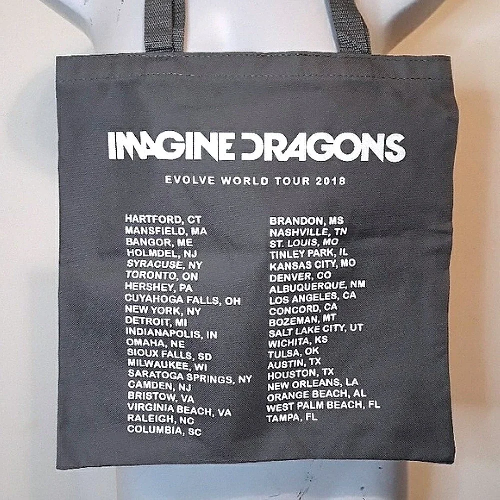 Imagine Dragons 2018 Evolve Tour Tote‎ Bag Graphic Merch